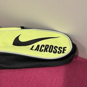 Nike neon yellow lacrosse bag